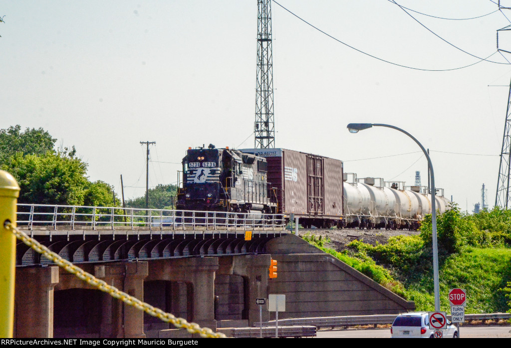 NS GP38-2 High nose Locomotive in the yard